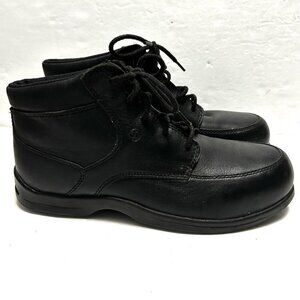 Red Wing Work Boots Booties 9 D Black Leather Steel Toe Slip Oil Resistant 2335